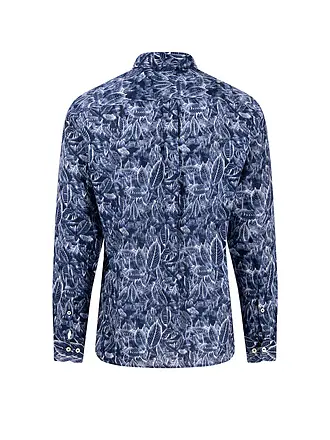 FYNCH-HATTON | Chemise en lin coupe décontractée | dunkelblau
